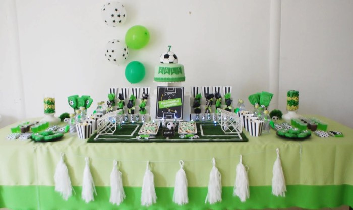 Kindergeburtstag fußball deko