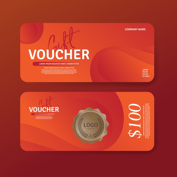 Voucher vouchers mock creativemarket